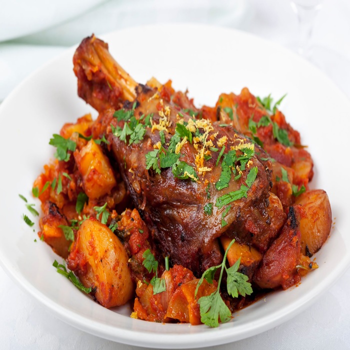 Vietnamese lamb shanks with sweet potatoes — a Vietnam dish
